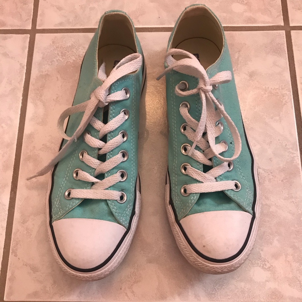 Cute Converse Teal Shoes size 7